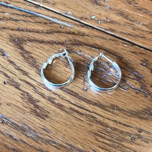 Silver Hoop Earrings 925